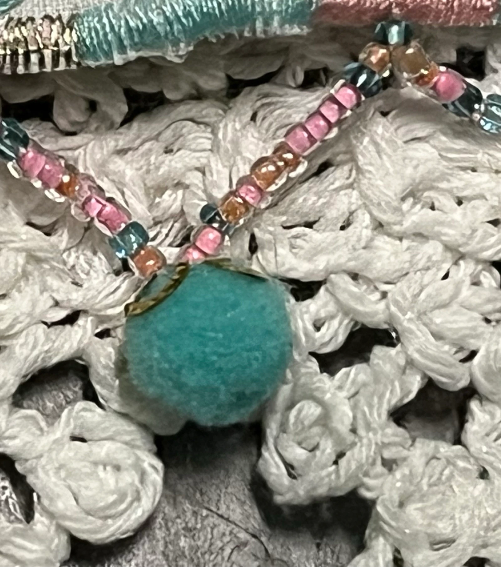 Top de crochê com contas e bolinhas – photo 8